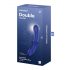 Satisfyer Double Crystal - Doppelseitiger Glasdildo (blau)