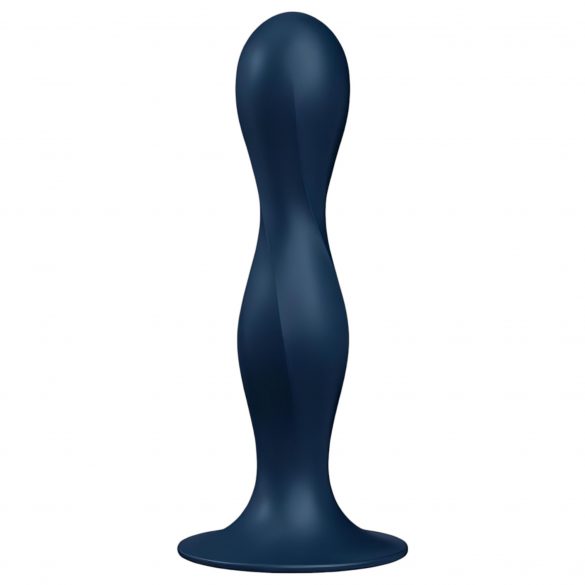 Satisfyer Double Ball-R - gewichteter Dildo mit Saugnapf (dunkelblau) 