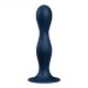 Satisfyer Double Ball-R - gewichteter Dildo mit Saugnapf (dunkelblau) 