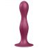 Satisfyer Double Ball-R - haftender gewichteter Dildo (rot)