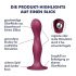 Satisfyer Double Ball-R - Standfuß beschwerte Dildo (rot) 