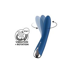   Satisfyer Spinning Vibe 1 - drehkopfiger G-Punkt-Vibrator (blau)