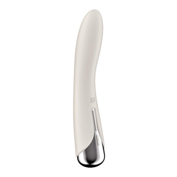 Satisfyer Spinning Vibe 1 - G-Punkt-Vibrator mit rotierendem Kopf (beige) 