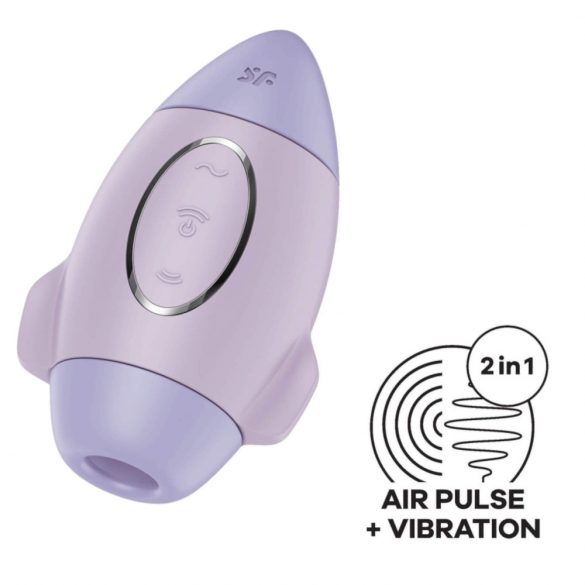 Satisfyer Mission Control - Akkubetriebener, luftwellenbetriebener Klitoralstimulator (lila) 