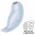 Satisfyer Seal You Soon - akkubetriebener, luftwellen Klitorisstimulator (blau) 