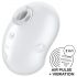 Satisfyer Cutie Ghost - Rechargeable Air Pulse Clitoral Stimulator (White) 