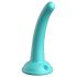 Dillio Curious Five - Saugfuß Silikon Dildo (15cm) - Türkis 