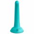 Dillio Curious Five - Saugfuß Silikon Dildo (15cm) - Türkis 