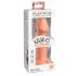 Dillio Big Hero - Saugnapf-Silikon-Dildo mit Eichel (17cm) - Orange 