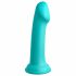 Dillio Big Hero - Saugnapf-Eichel Silikon Dildo (17cm) - Türkis 