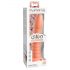 Dillio Wild Thing - gerillter Dildo mit Saugnapf (19 cm) - orange