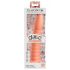 Dillio Wild Thing - Saugnapf gerillter Dildo (19cm) - Orange 