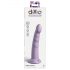 Dillio Slim Seven – Saugnapf-Stimulator Dildo (20 cm) – Lila