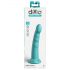 Dillio Slim Seven - haftender Stimulationsdildo (20cm) - Türkis