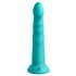 Dillio Slim Seven - Saugfuß stimulierender Dildo (20cm) - Türkis 