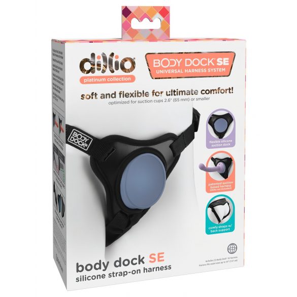 Dillio Body Dock SE - Strap-On Unterwäsche (Schwarz-Blau)