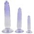 Crystal Clear - Anal Trainer Dildo Set - 3-teilig (transparent-blau) 