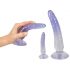 Crystal Clear - Anal Trainer Dildo Set - 3-teilig (transparent-blau) 