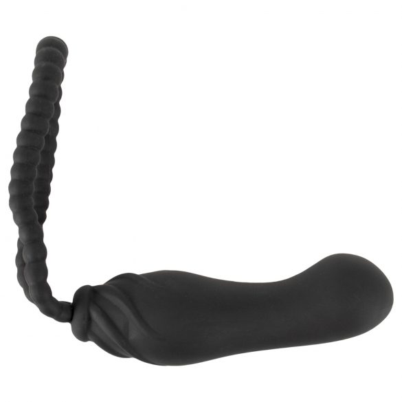 Black Velvet Perfect Fit - Strapless anpassbarer Dildo (schwarz) 