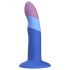 ROMP Piccolo - flexibler Silikon-Dildo (blau-lila) 