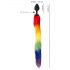 You2Toys - Silikon Analplug mit Schwanz (Regenbogen)