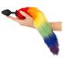 You2Toys - Silikon Analplug mit Schwanz (Regenbogen)