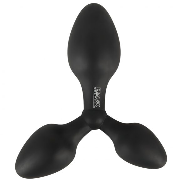 Black Velvet – dreifacher Anal-Plug (schwarz)