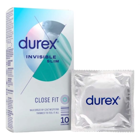 Durex Invisible Slim - thin condom (10 pcs) 