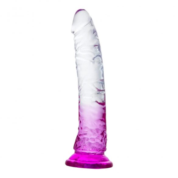 Einsamer Lance - Saugnapf-Dildo (Lila-Transparent) 