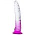 Einsamer Lance - Saugnapf-Dildo (Lila-Transparent) 