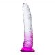 Einsamer Lance - Saugnapf-Dildo (Lila-Transparent) 