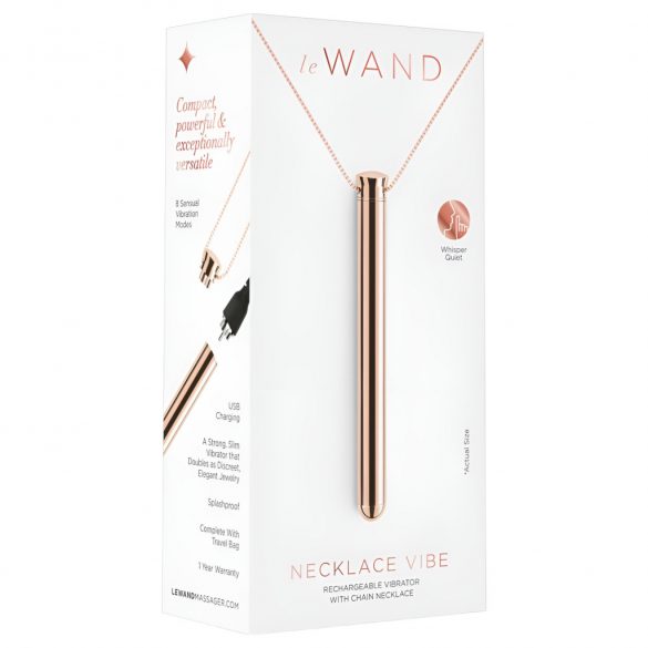 le Wand - luxuriöser Vibrator-Halskette - (Rosegold)