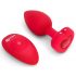 b-vibe heart - wiederaufladbarer, ferngesteuerter Analvibrator (rot)