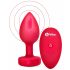 b-vibe heart - wiederaufladbarer, ferngesteuerter Analvibrator (rot)