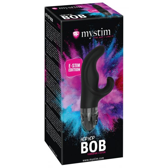 mystim Hop Hop Bob E-Stim - Akkubetriebener Elektro-Vibrator (schwarz) 