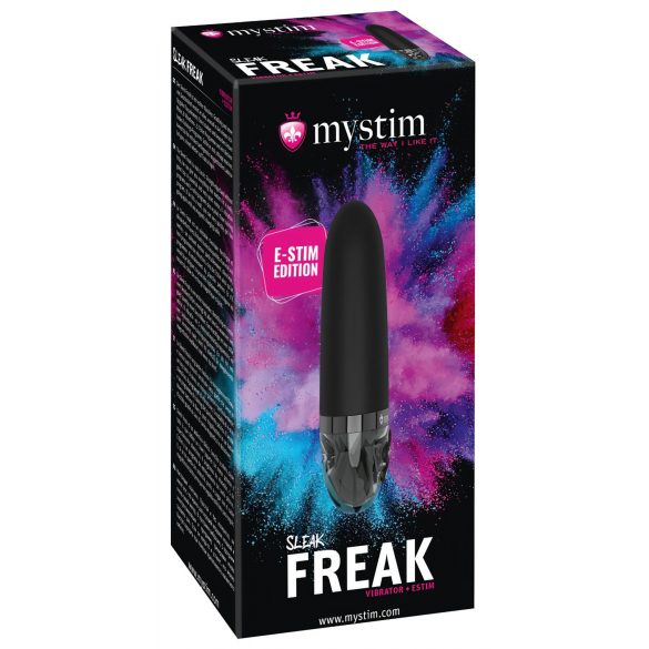 mystim Sleak Freak E-Stim - akkubetriebener, elektro Stabvibrator (schwarz) 