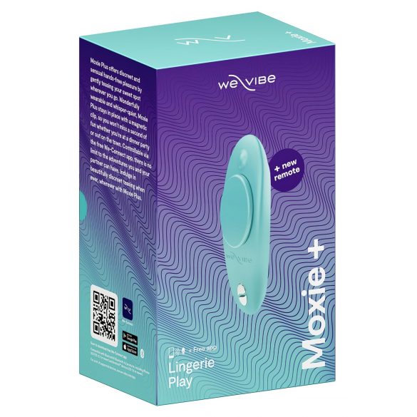 We-Vibe Moxie+ - Funkgesteuerter, intelligenter Klitorisvibrator (Türkis) 