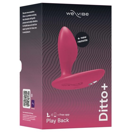 We-Vibe Ditto+ - intelligenter, akkubetriebener Analvibrator (pink)