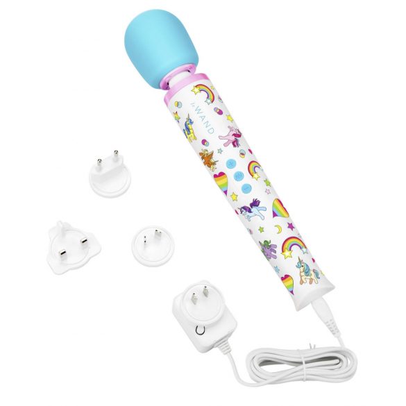 le Wand Einhorn - verstellbares Massagevibrator-Set (Regenbogen) 