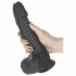 Naked Addiction - lebensechter Vibrator mit Dreh-Drücker (schwarz) 