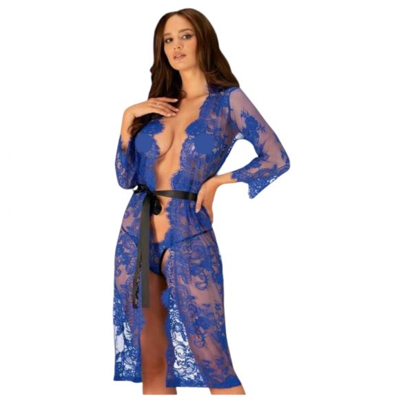 Obsessive Cobaltess - Spitzenkimono (blau)  - L/XL