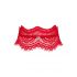 Obsessive Bergamore - Spitzenhalsband mit Kette (rot) S-L 