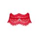 Obsessive Bergamore - Spitzenhalsband mit Kette (rot) S-L 