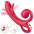 Sweet Play - Zungenvibrator mit Klitorisstimulator (rot)