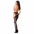 Passion S005 - offene Netzstrumpfhose (schwarz) - S-L 