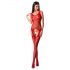 Passion BS061 - Blumenmuster Netz Set (Rot) - S-L 