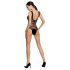 Passion BS086 - Transparenter, offener Netz-Body (schwarz) - S-L 