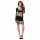 Passion BS105 - Netz-Minikleid mit Löchern (schwarz) - S-L