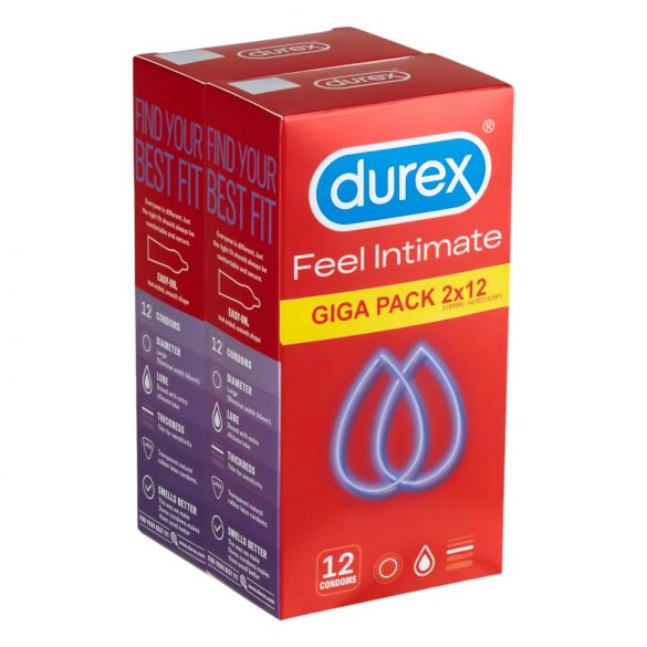 Durex Feel Intimate - dünnwandiges Kondom-Paket (2x12 Stk.)