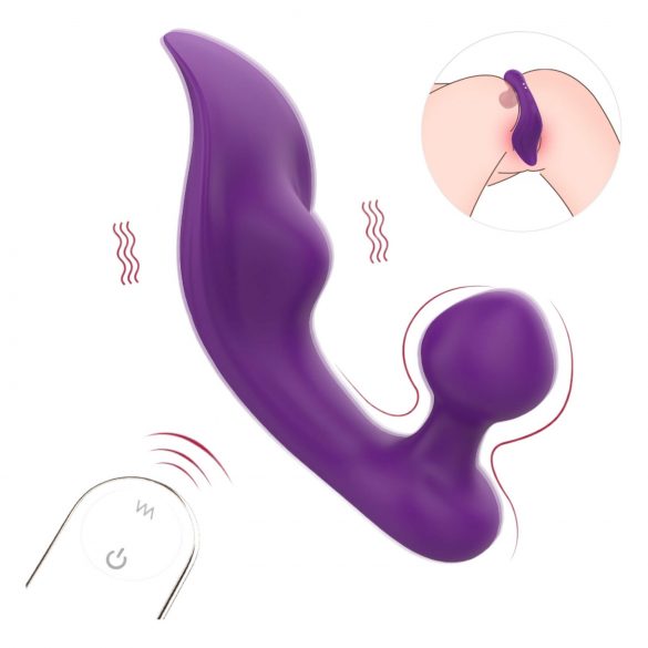 Sex HD Chomper - wasserdichter Klitoris- und Analvibrator (lila)